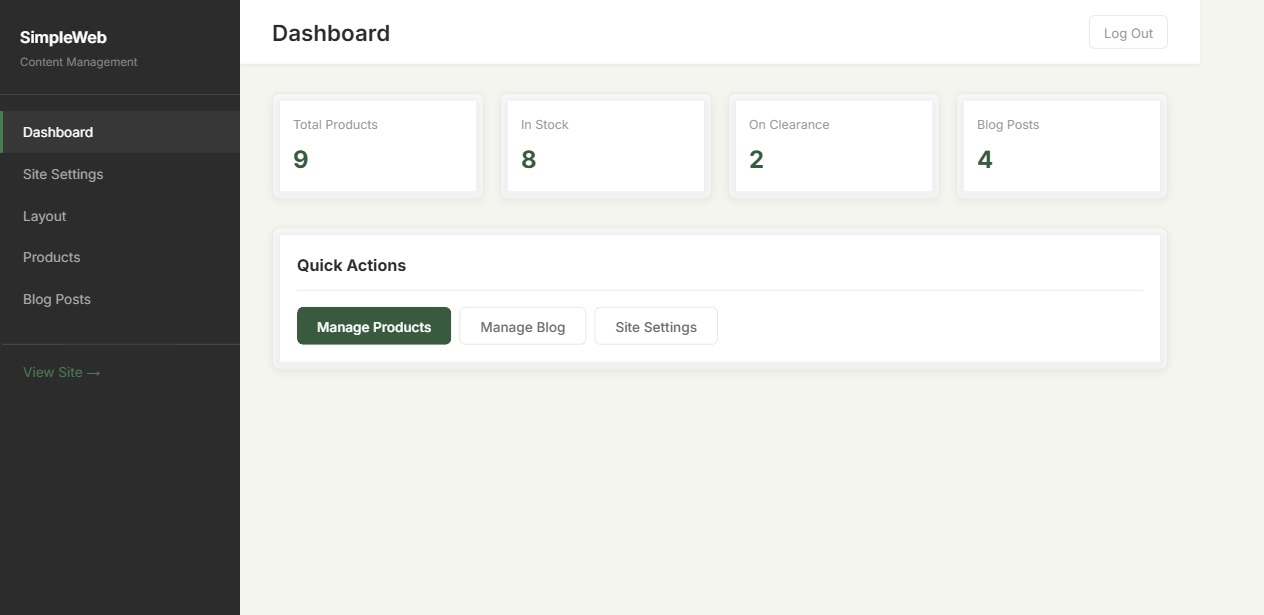 Admin Dashboard